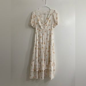 White Floral Dress